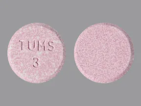 Tums Dual Action (famotidine) 10 mg-800 mg-165 mg chewable tablet