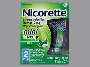 Nicorette 2 mg buccal mini lozenge