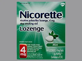 Nicorette 4 mg buccal lozenge