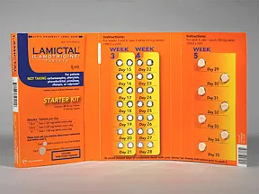 Lamictal Starter (Orange) Kit 25 mg (42)-100 mg (7) tablets, dose pack