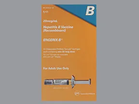 Engerix-B (PF) 20 mcg/mL intramuscular syringe