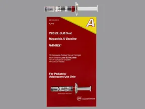 Havrix (PF) 720 ELISA unit/0.5 mL intramuscular syringe