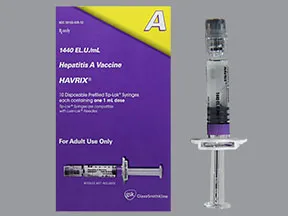 Havrix (PF) 1,440 ELISA unit/mL intramuscular syringe