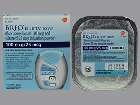 Breo Ellipta 100 mcg-25 mcg/dose powder for inhalation