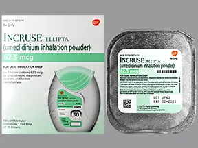 Incruse Ellipta 62.5 mcg/actuation powder for inhalation