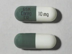 carvedilol phosphate ER 10 mg capsule,ext.release24hr multiphase