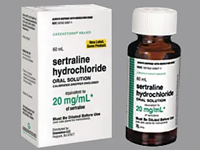 sertraline 20 mg/mL oral concentrate