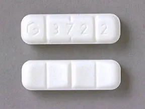 This medicine is a white, oblong, multi-scored, tablet imprinted with. 