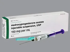 medroxyprogesterone 150 mg/mL intramuscular syringe