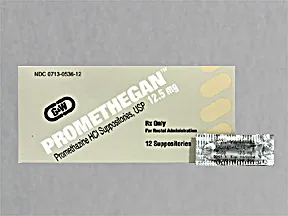 Promethegan 12.5 mg rectal suppository