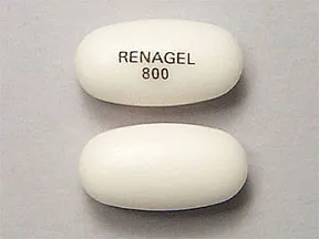 sevelamer HCl 800 mg tablet