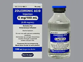 zoledronic acid 5 mg/100 mL in mannitol 5 %-water intravenous piggybck