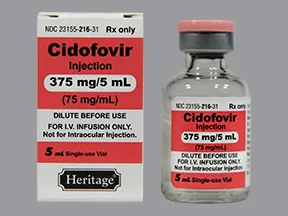 cidofovir 75 mg/mL intravenous solution