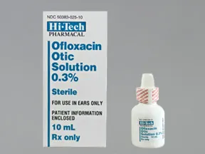 ofloxacin 0.3 % ear drops