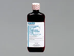 hydrocodone-homatropine 5 mg-1.5 mg/5 mL oral syrup