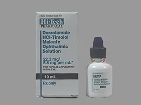 dorzolamide 22.3 mg-timolol 6.8 mg/mL eye drops
