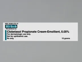 clobetasol-emollient 0.05 % topical cream
