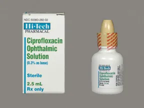 ciprofloxacin hcl eye drops side effects