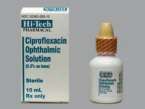 Ciprofloxacin Ophthalmic (Eye) : Uses, Side Effects, Interactions