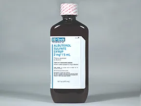 albuterol sulfate 2 mg/5 mL oral syrup