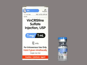 vincristine 1 mg/mL intravenous solution