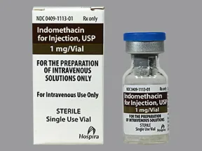 indomethacin 1 mg intravenous solution