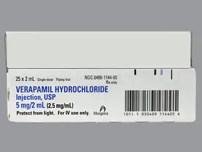 verapamil 2.5 mg/mL intravenous solution