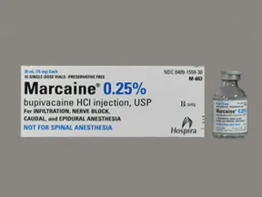 Marcaine (PF) 0.25 % (2.5 mg/mL) injection solution