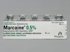 Marcaine (PF) 0.5 % (5 mg/mL) injection solution