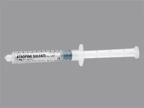 atropine 0.1 mg/mL injection syringe