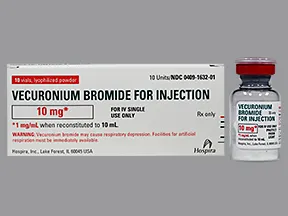 vecuronium bromide 10 mg intravenous solution