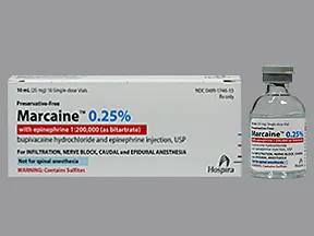 Marcaine-Epinephrine (PF) 0.25 %-1:200,000 injection solution
