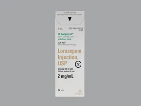 lorazepam 2 mg/mL injection syringe