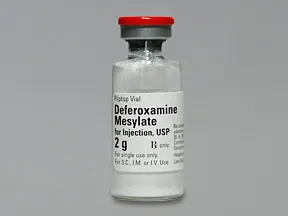 deferoxamine 2 gram solution for injection