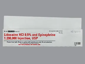 lidocaine-epinephrine 0.5 %-1:200,000 injection solution