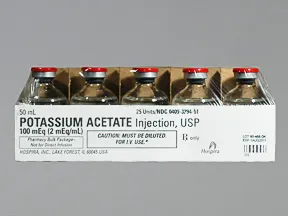 potassium acetate 2 mEq/mL intravenous solution