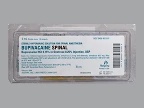 bupivacaine (PF) 0.75 % (7.5 mg/mL) in 8.25 % dextrose injection