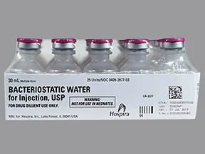 water for injection, bacteriostatic injection solution