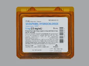 verapamil 2.5 mg/mL intravenous solution