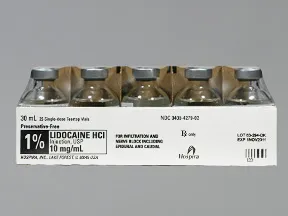lidocaine (PF) 10 mg/mL (1 %) injection solution