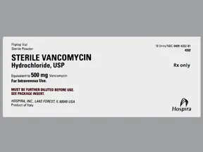 vancomycin 500 mg intravenous solution
