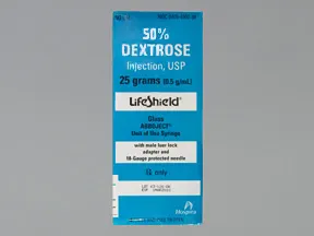 dextrose 50 % in water (D50W) intravenous syringe