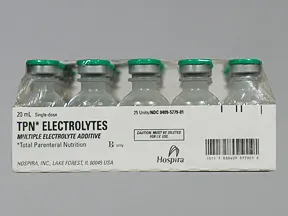 TPN Electrolytes 35 mEq-20 mEq-5 mEq/20 mL intravenous solution