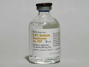 sodium bicarbonate 1 mEq/mL (8.4 %) intravenous solution