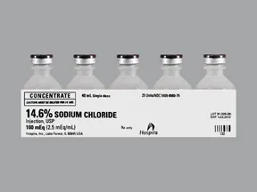 sodium chloride 2.5 mEq/mL intravenous solution
