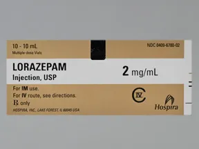 lorazepam 2 mg/mL injection solution