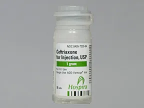 ceftriaxone 1 gram intravenous solution