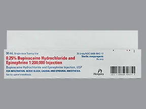bupivacaine-epinephrine (PF) 0.25 %-1:200,000 injection solution