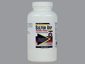 sulfur sublimed (bulk) 100 % powder