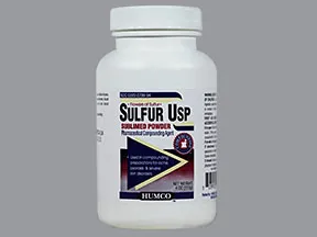 sulfur sublimed (bulk) 100 % powder